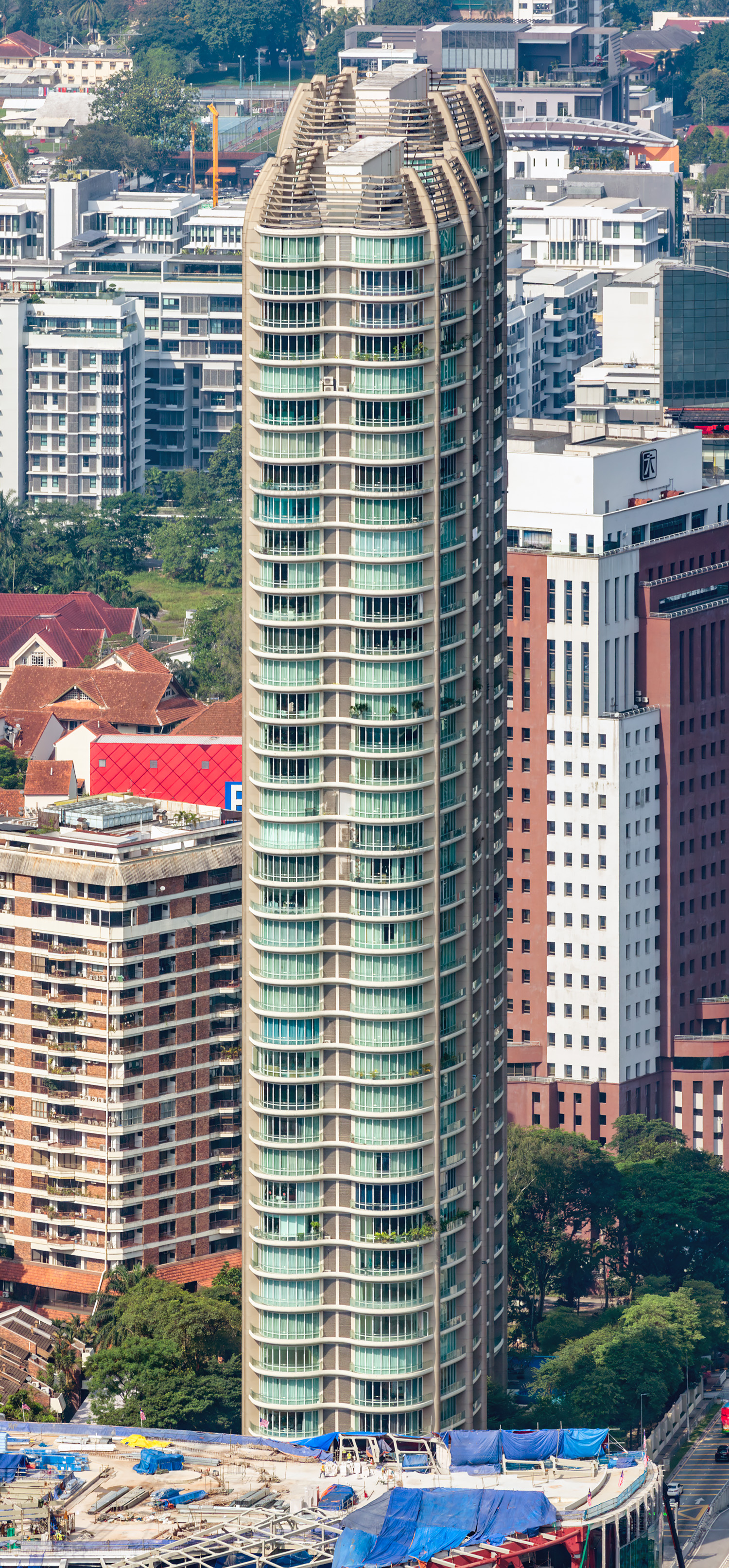 The Oval West Tower, Kuala Lumpur - View from KL Tower. © Mathias Beinling